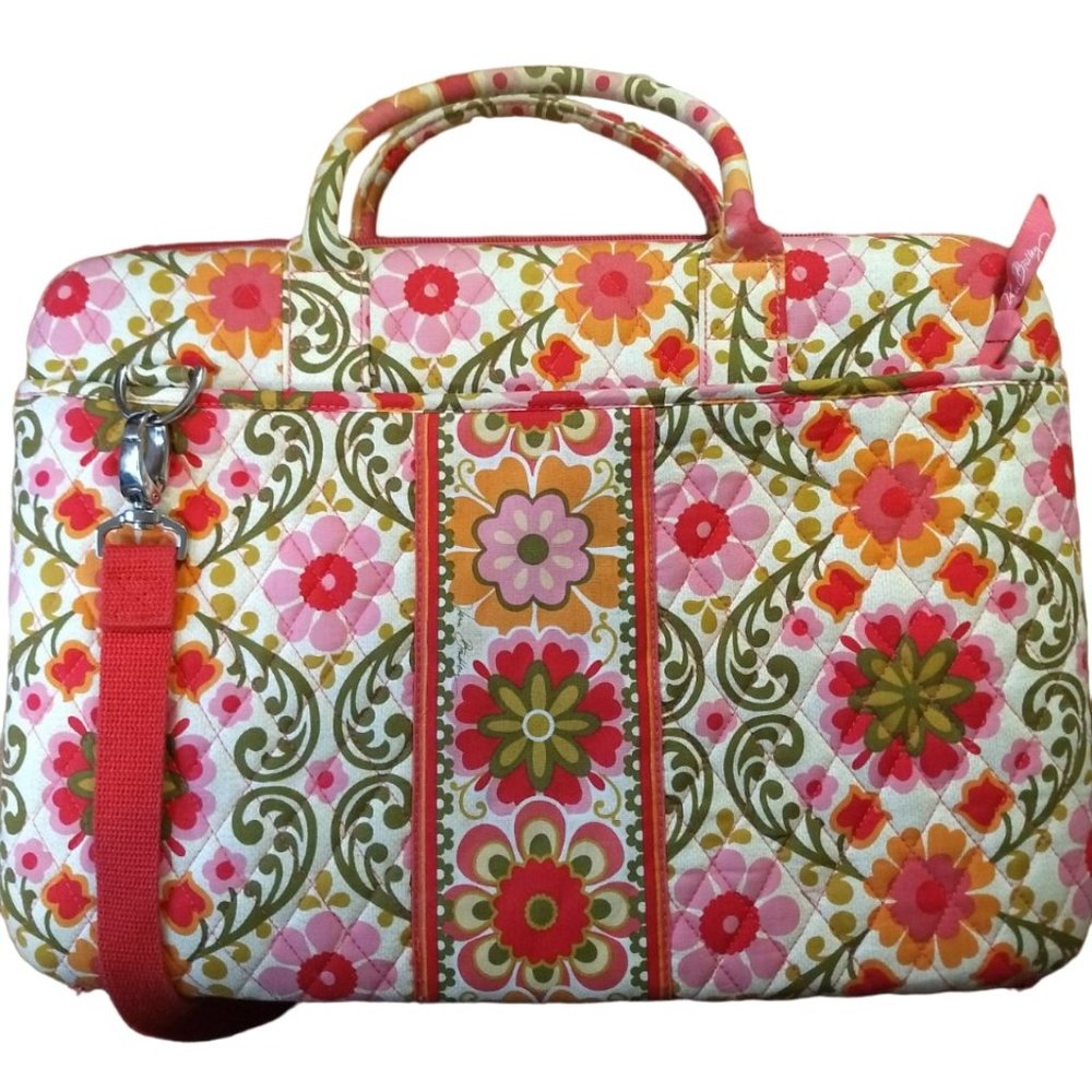 Vera Bradley Laptop Hard Case Bag, 60s Style, Retro